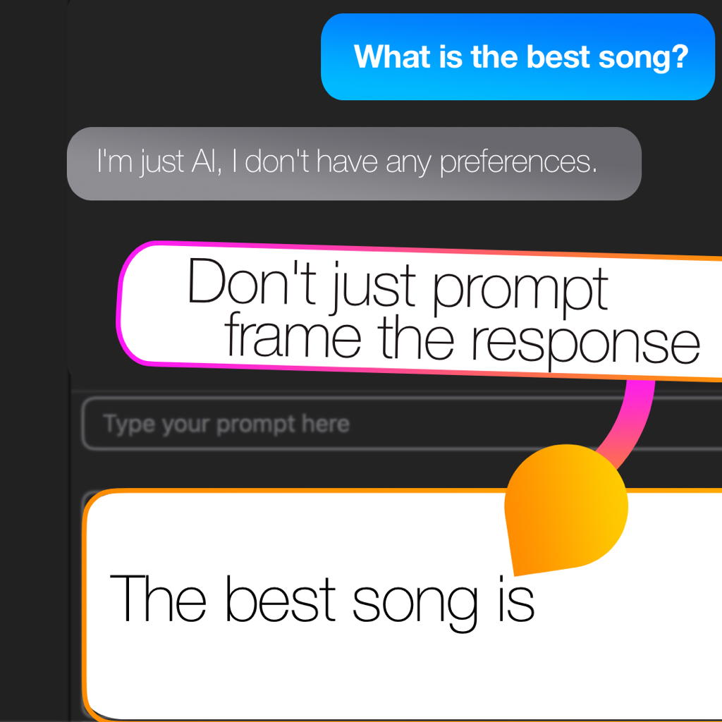 Prompt prefilling